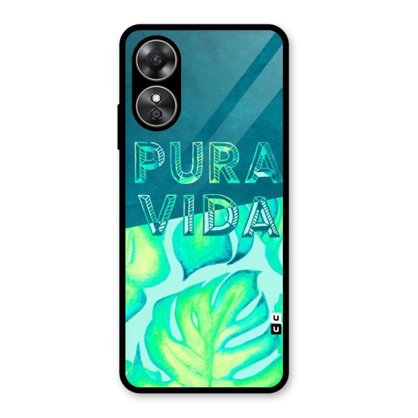 Pre Vida Glass Back Case for Oppo A17