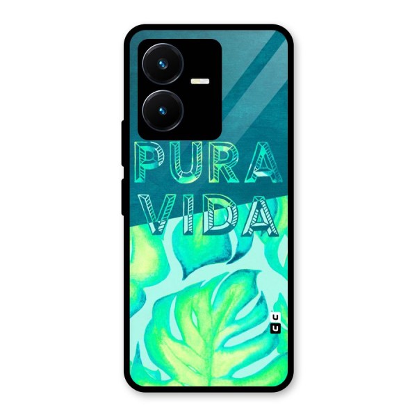 Pre Vida Glass Back Case for Vivo Y22