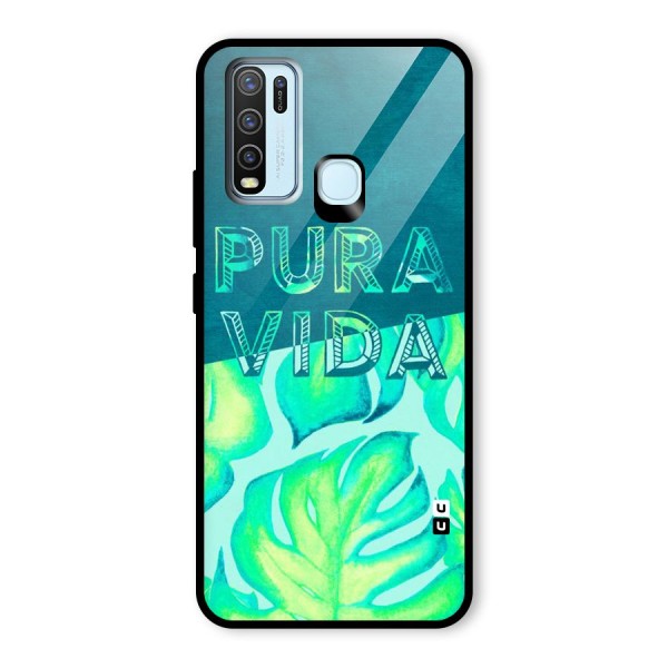 Pre Vida Glass Back Case for Vivo Y30