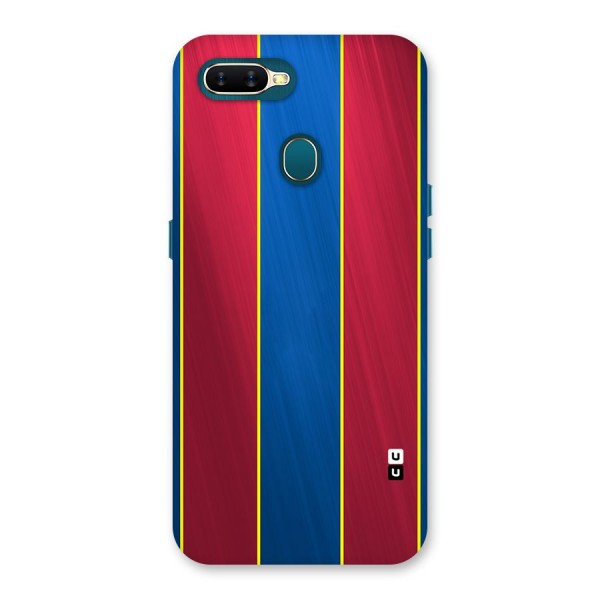 Premium Vertical Stripes Back Case for Oppo A12