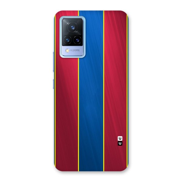 Premium Vertical Stripes Back Case for Vivo V21 5G