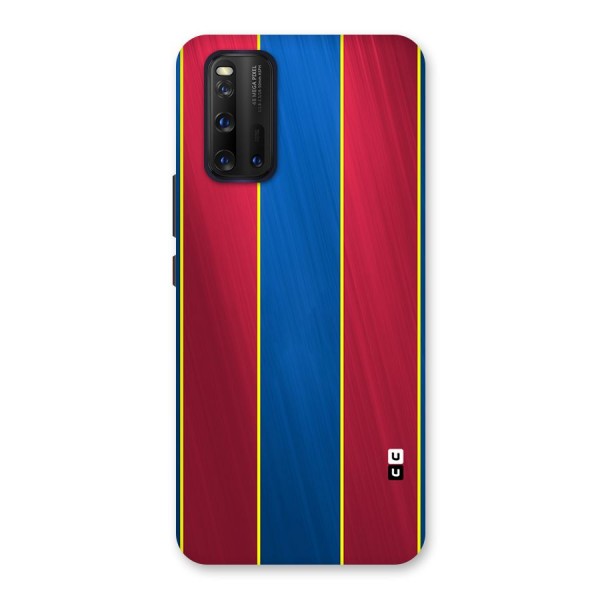 Premium Vertical Stripes Back Case for Vivo iQOO 3