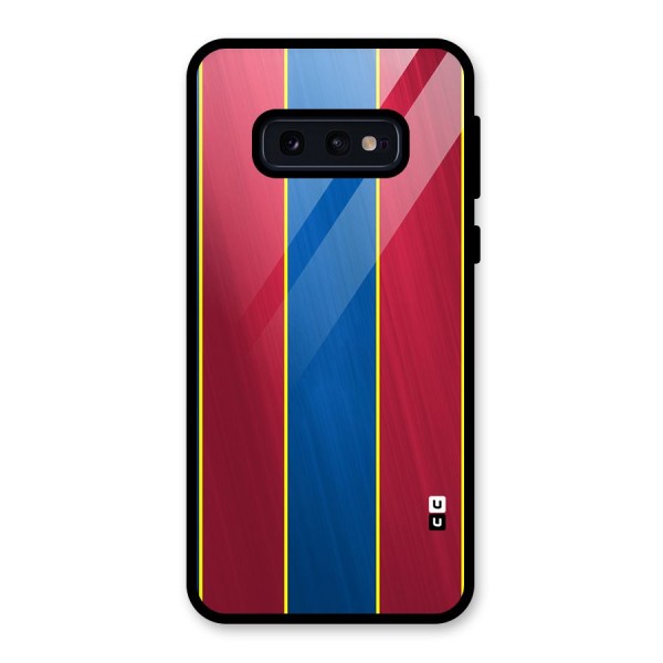 Premium Vertical Stripes Glass Back Case for Galaxy S10e