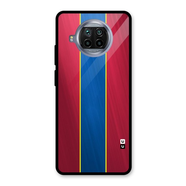 Premium Vertical Stripes Glass Back Case for Mi 10i