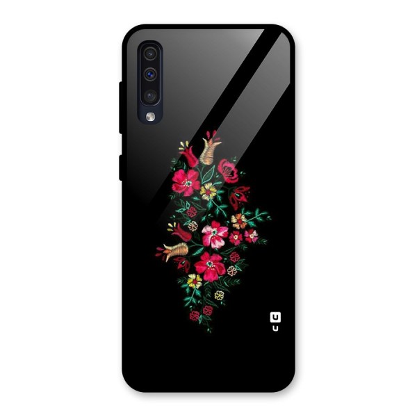 Pretty Allure Flower Glass Back Case for Galaxy A50s