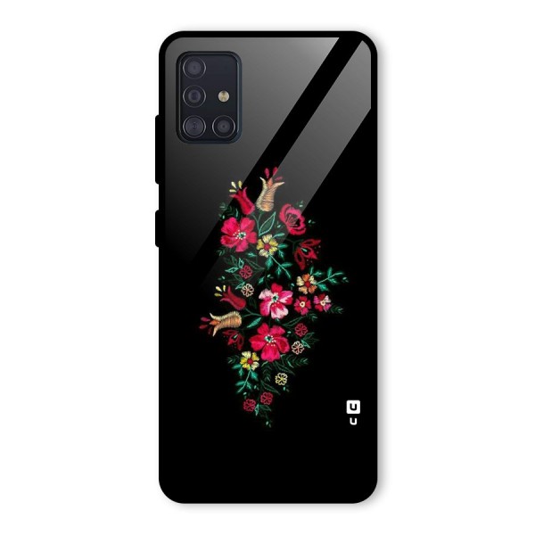 Pretty Allure Flower Glass Back Case for Galaxy A51