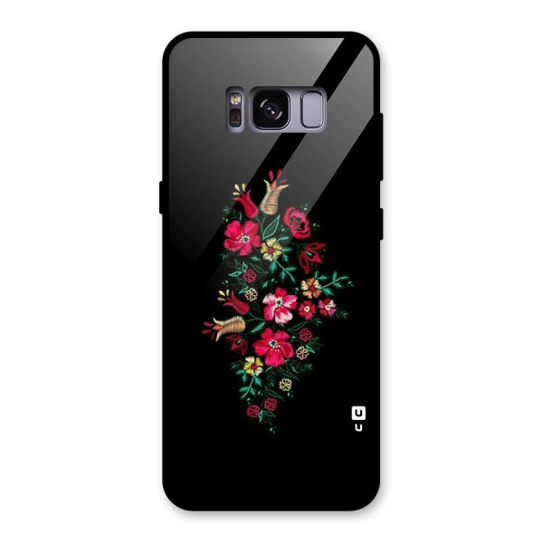 Pretty Allure Flower Glass Back Case for Galaxy S8