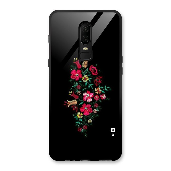 Pretty Allure Flower Glass Back Case for OnePlus 6