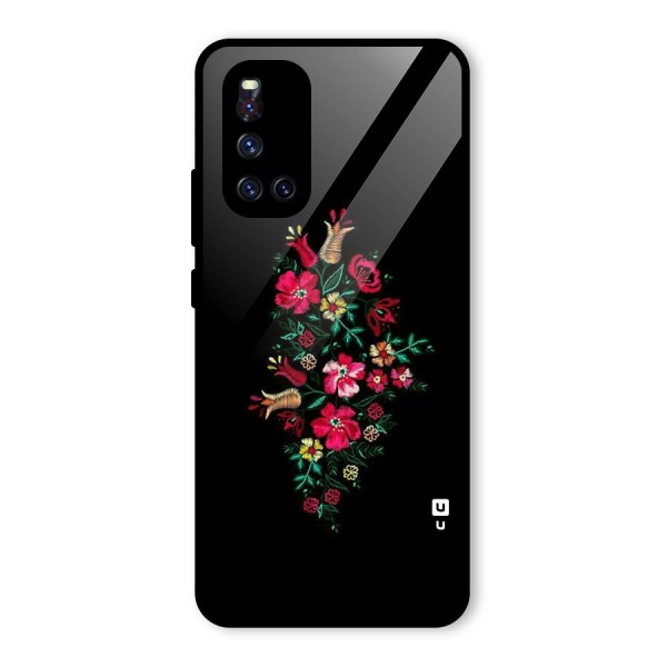 Pretty Allure Flower Glass Back Case for Vivo V19