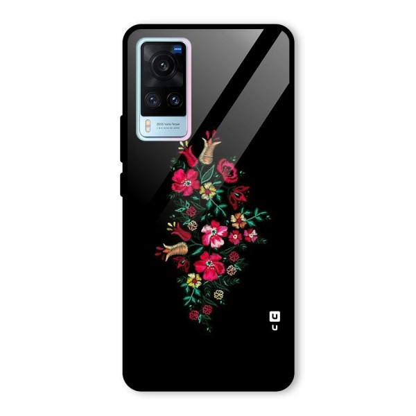 Pretty Allure Flower Glass Back Case for Vivo X60