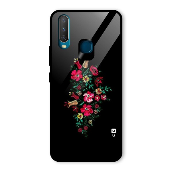 Pretty Allure Flower Glass Back Case for Vivo Y12