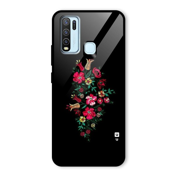 Pretty Allure Flower Glass Back Case for Vivo Y50