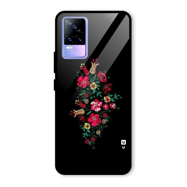 Pretty Allure Flower Glass Back Case for Vivo Y73