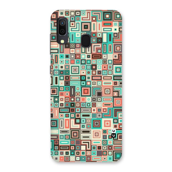 Pretty Boxes Design Back Case for Galaxy A20