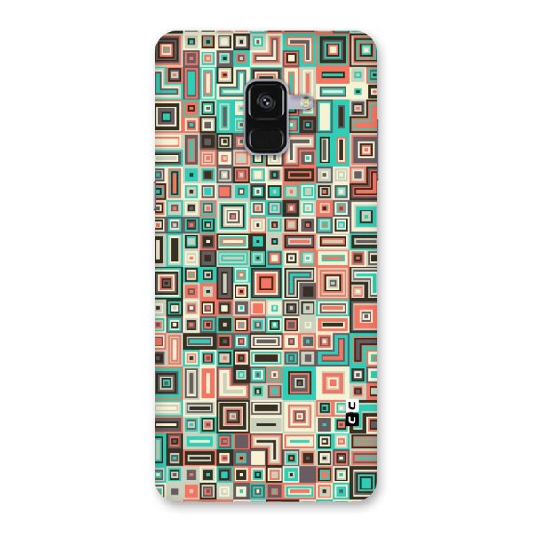 Pretty Boxes Design Back Case for Galaxy A8 Plus