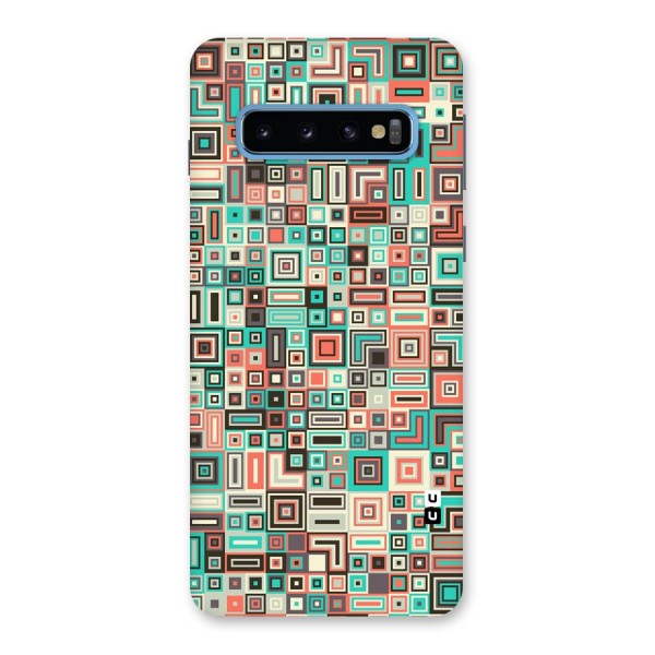 Pretty Boxes Design Back Case for Galaxy S10