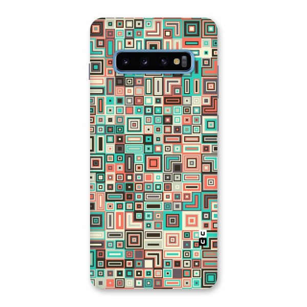 Pretty Boxes Design Back Case for Galaxy S10 Plus