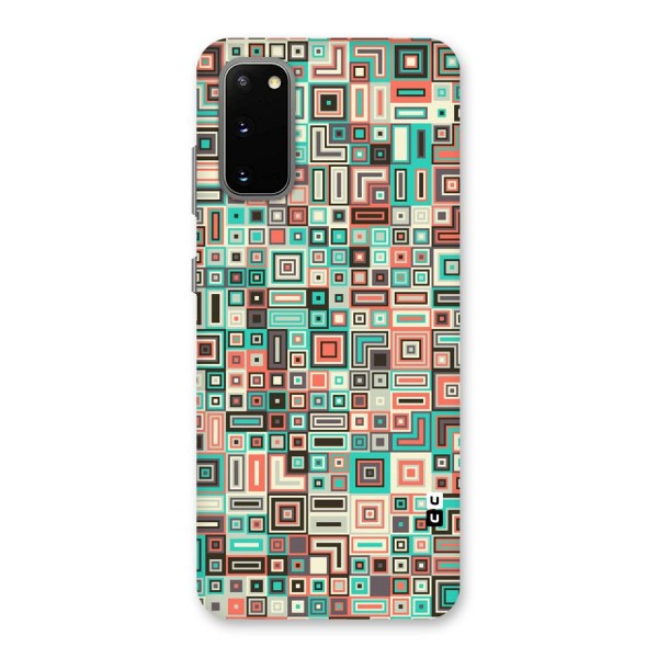 Pretty Boxes Design Back Case for Galaxy S20