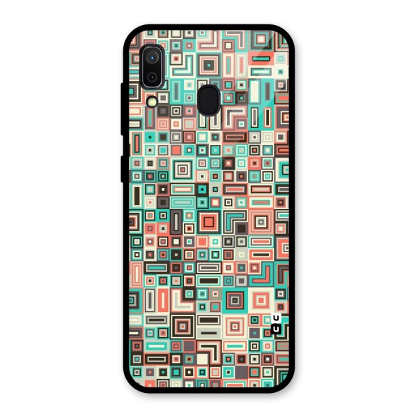 Pretty Boxes Design Glass Back Case for Galaxy A30