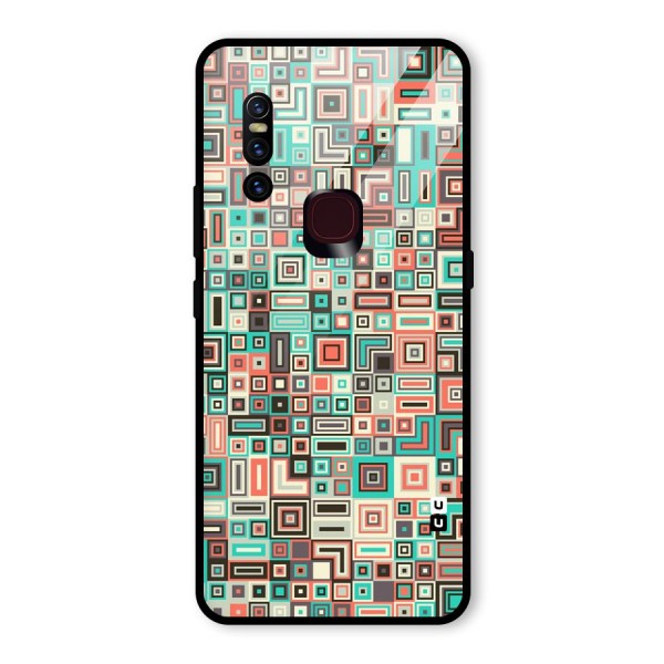 Pretty Boxes Design Glass Back Case for Vivo V15