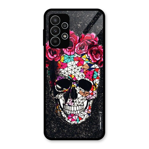 Pretty Dead Face Glass Back Case for Galaxy A23