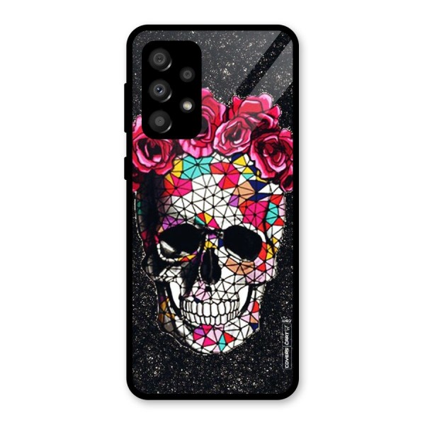 Pretty Dead Face Glass Back Case for Galaxy A32