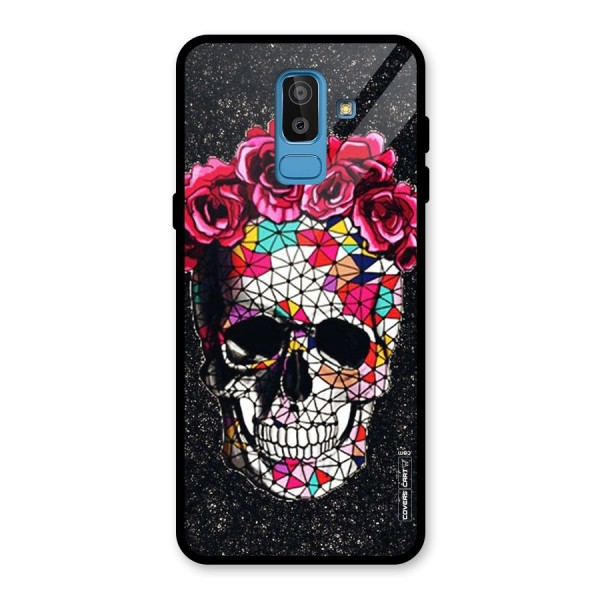 Pretty Dead Face Glass Back Case for Galaxy J8