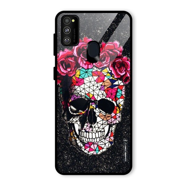 Pretty Dead Face Glass Back Case for Galaxy M21