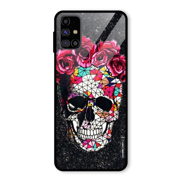 Pretty Dead Face Glass Back Case for Galaxy M31s