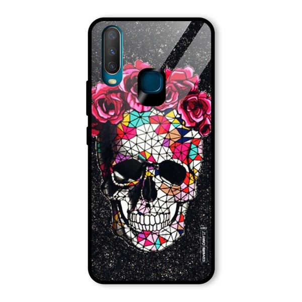 Pretty Dead Face Glass Back Case for Vivo Y12