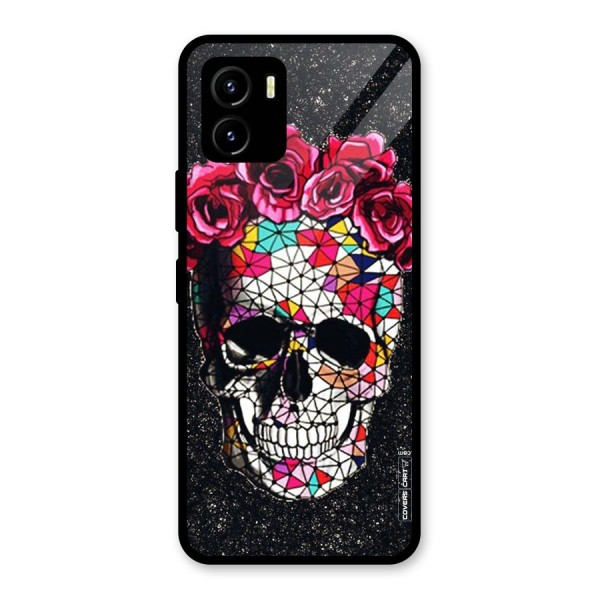 Pretty Dead Face Glass Back Case for Vivo Y15s