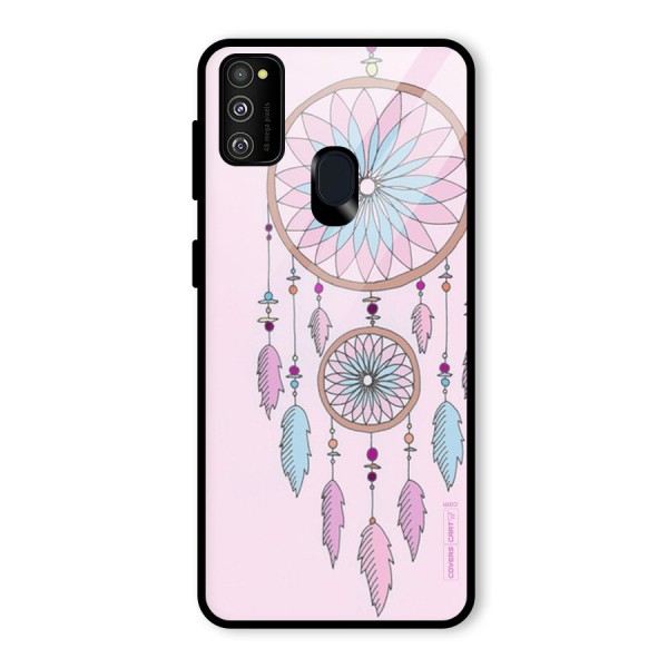 Pretty Dream Catcher Glass Back Case for Galaxy M21