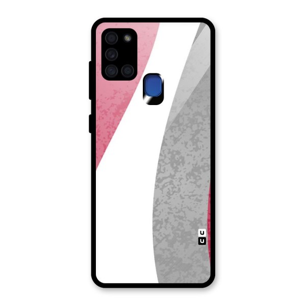 Pretty Flow Design Glass Back Case for Galaxy A21s