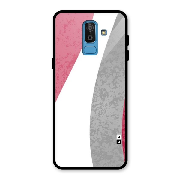 Pretty Flow Design Glass Back Case for Galaxy J8