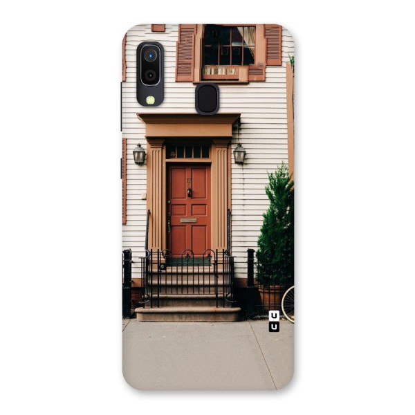 Pretty Orange Door Back Case for Galaxy A20