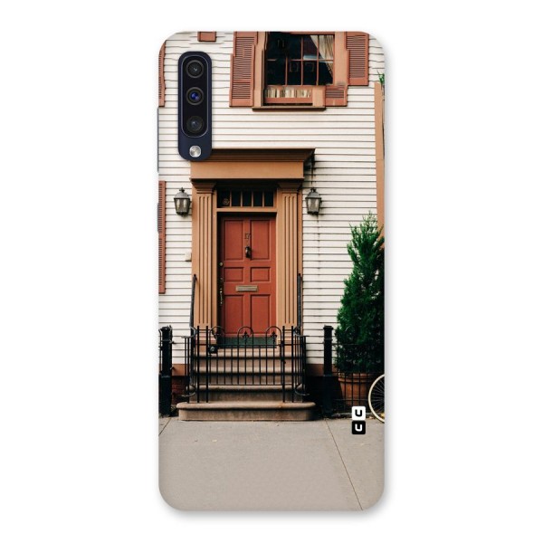 Pretty Orange Door Back Case for Galaxy A50