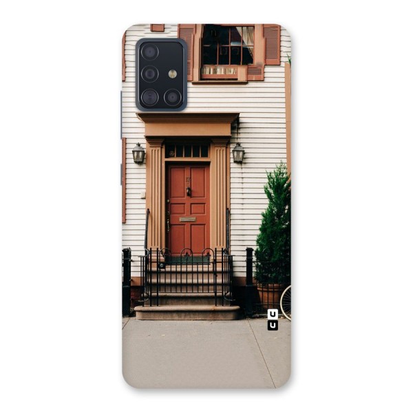 Pretty Orange Door Back Case for Galaxy A51