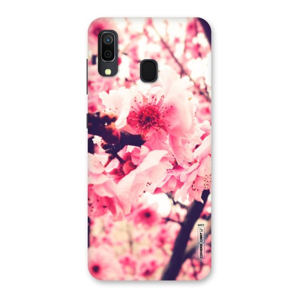 Pretty Pink Flowers Back Case for Galaxy A20