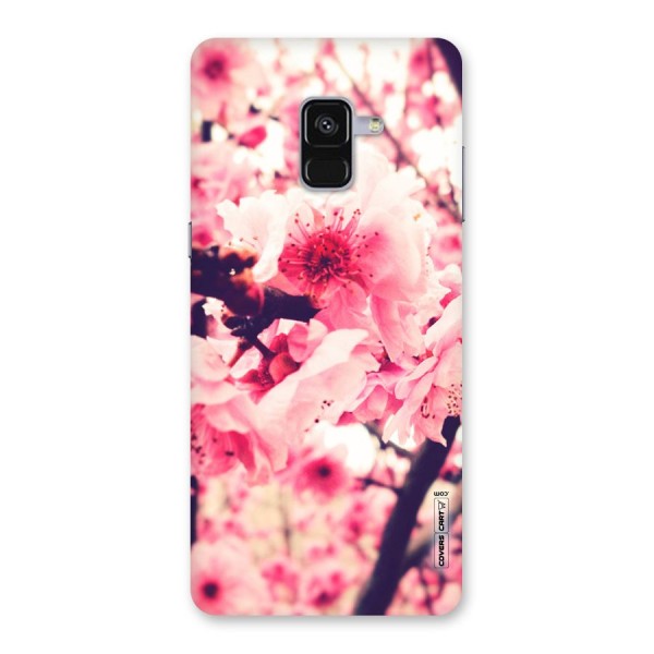 Pretty Pink Flowers Back Case for Galaxy A8 Plus