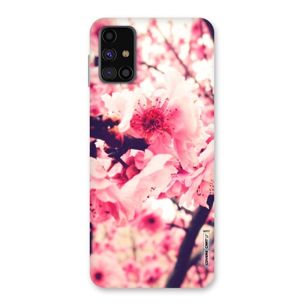 Pretty Pink Flowers Back Case for Galaxy M31s