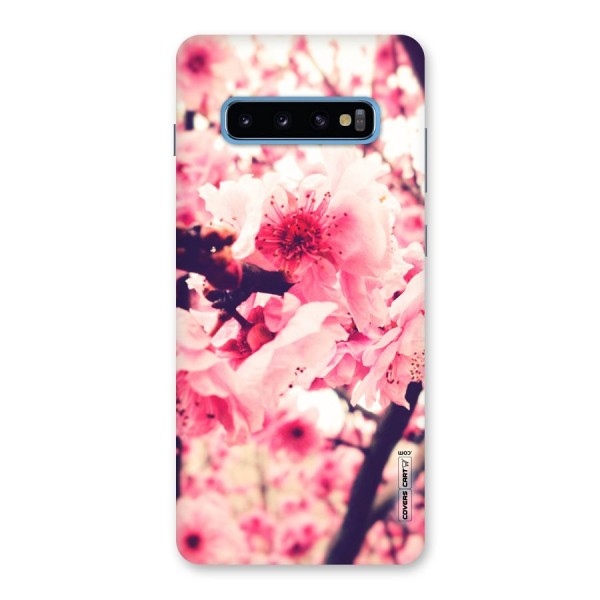 Pretty Pink Flowers Back Case for Galaxy S10 Plus