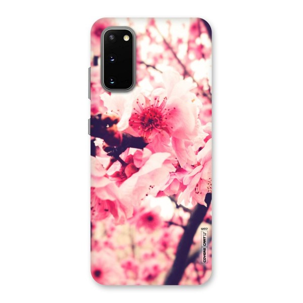 Pretty Pink Flowers Back Case for Galaxy S20