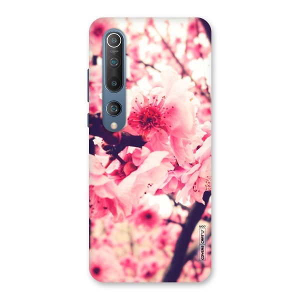 Pretty Pink Flowers Back Case for Mi 10