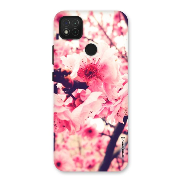 Pretty Pink Flowers Back Case for Redmi 9C