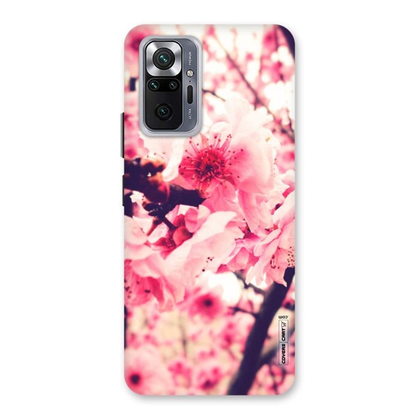 Pretty Pink Flowers Back Case for Redmi Note 10 Pro