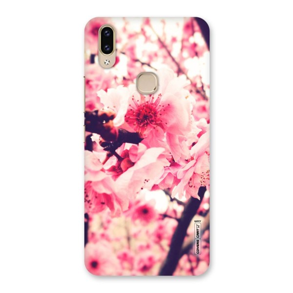 Pretty Pink Flowers Back Case for Vivo V9