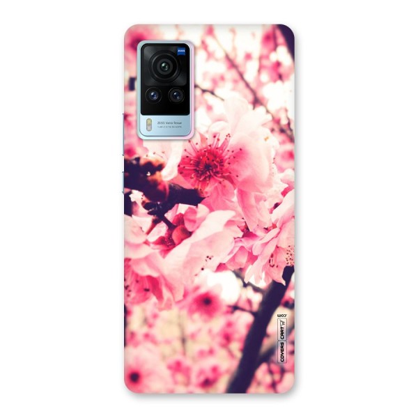 Pretty Pink Flowers Back Case for Vivo X60 Pro