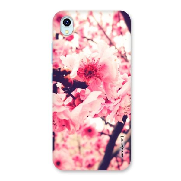 Pretty Pink Flowers Back Case for Vivo Y1s