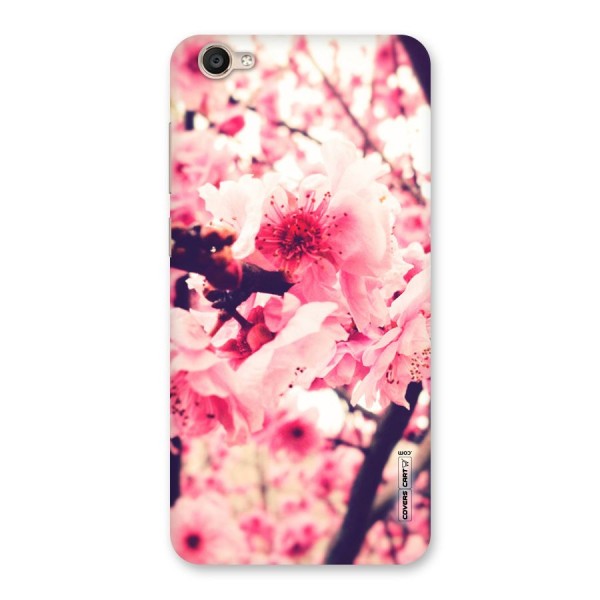 Pretty Pink Flowers Back Case for Vivo Y55s