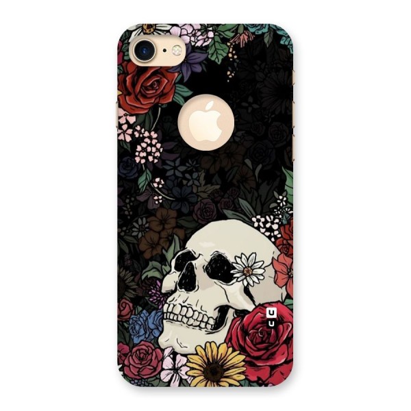 Pretty Skull Back Case for iPhone 8 Logo Cut